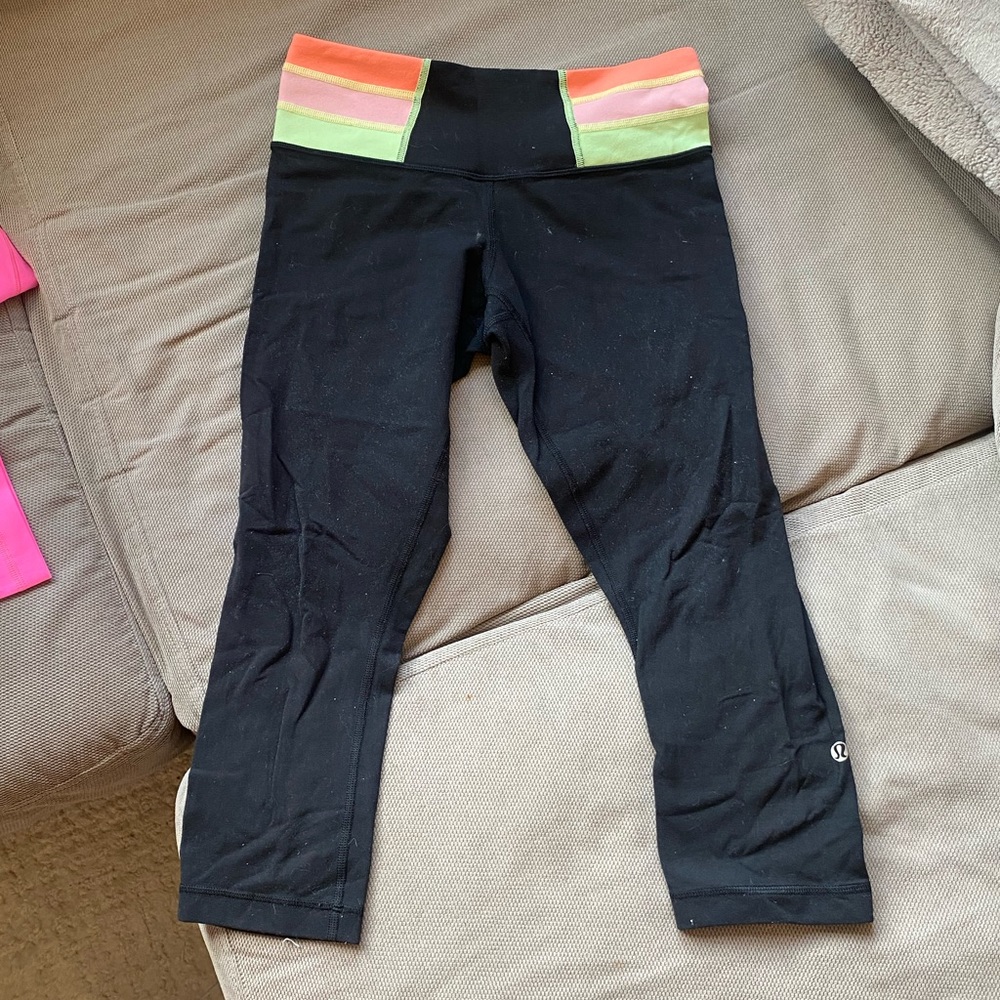 Reversible Lululemon sz 6 cropped leggings